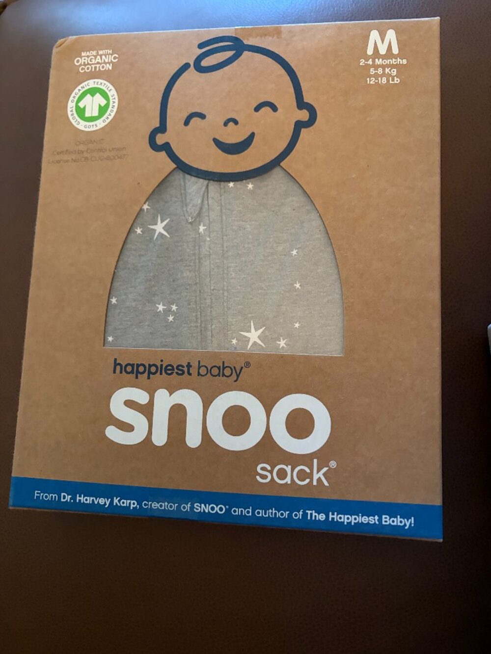 Happiest Baby Organic Cotton SNOO Sleep Sack Size M New in Box